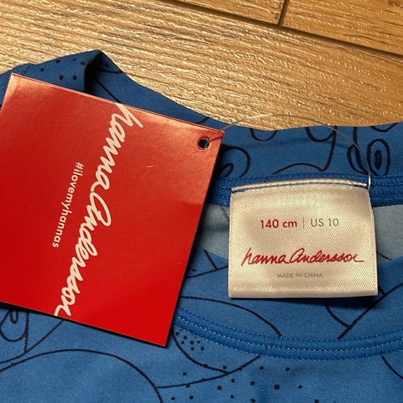 Brand new with tag Size 10 Hanna Andersson Boys Rashguards - Picture 2 of 3